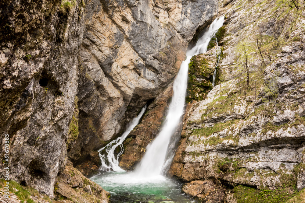 Obraz premium Savica waterfall