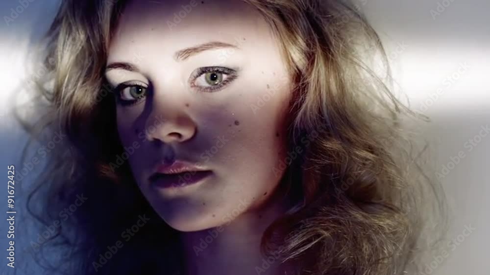 Sexy woman fashion model is sad and sultry Sexy woman fashion model is sad and sultry