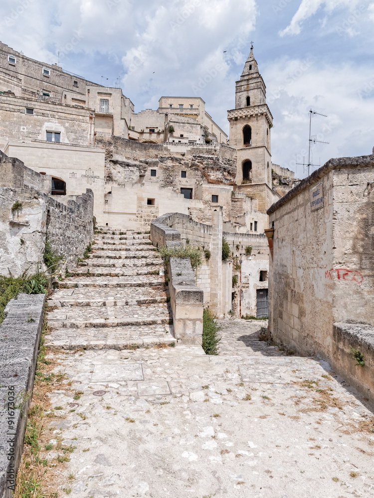 landscape of Matera in the morning