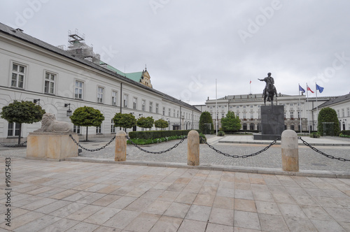 Palac Prezydencki meaning Presidential Palace in Warsaw