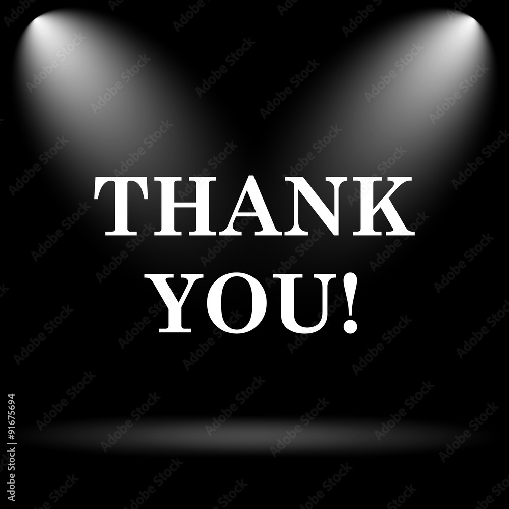 Fototapeta premium Thank you icon