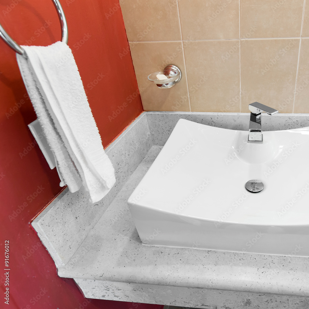 Fototapeta premium Faucet in bathroom