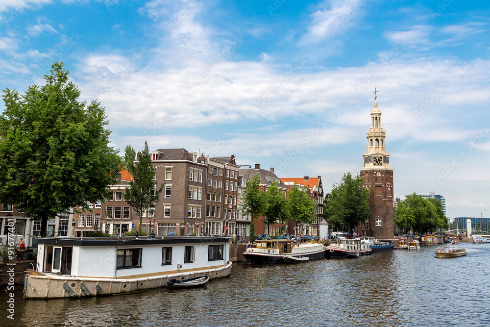 Naklejka premium Coin Tower (Munttoren) in Amsterdam