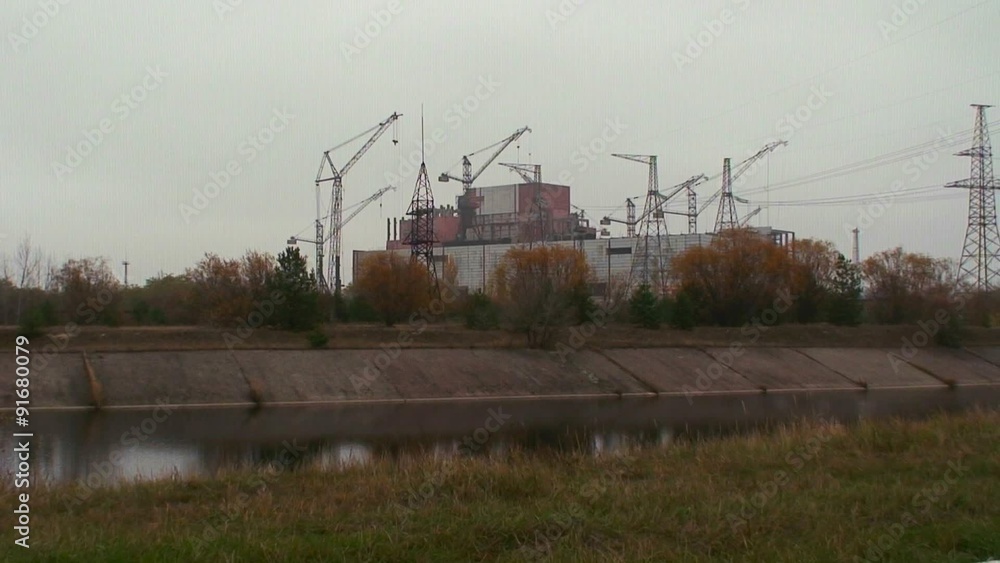 Destruction surrounds the nuclear reactor at Chernobyl in the Ukraine. Destruction surrounds the nuclear reactor at Chernobyl in the Ukraine.