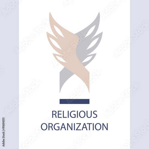 Fototapeta Naklejka Na Ścianę i Meble -  Vector logo religious organization of society