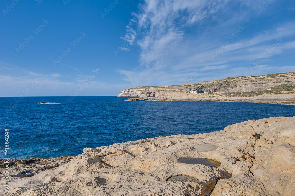 Azure Window in Gozo Island, Malta.