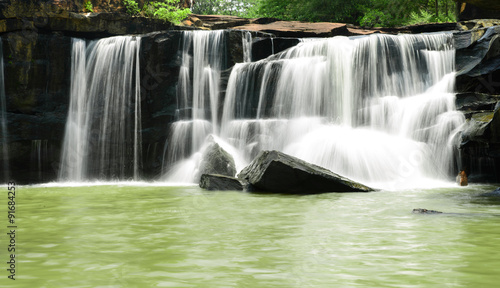 TardTon waterfall in deep forest  Thailand