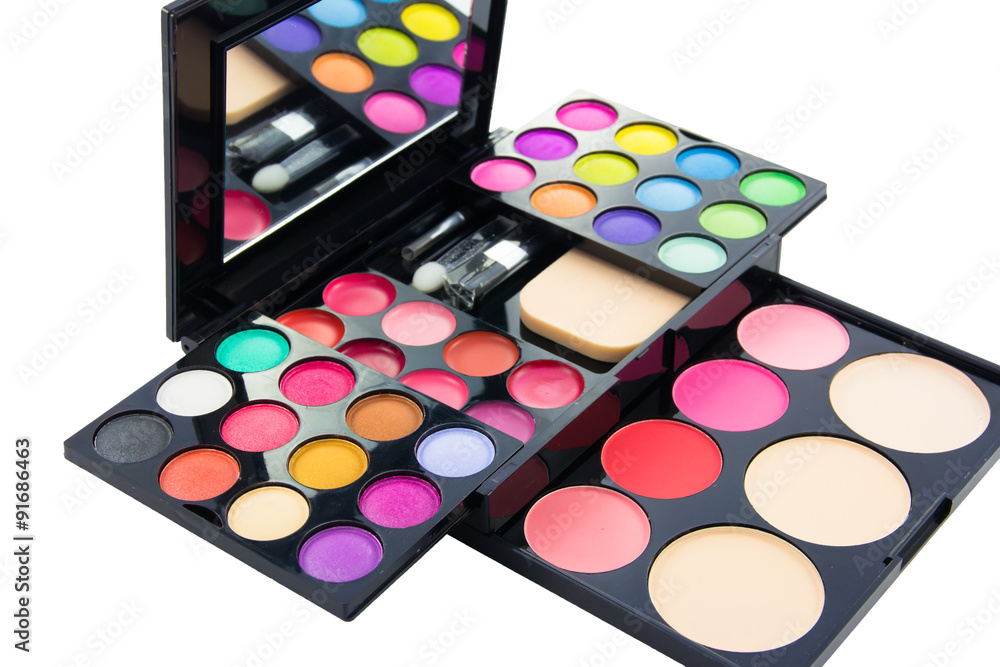 Close up make-up collage Close up make-up collage