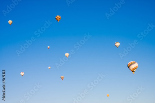 Hot Air baloon, background, blue sky