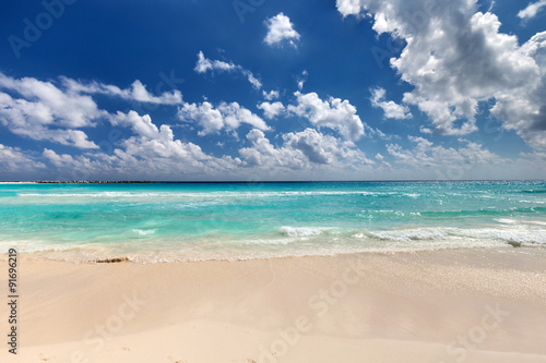 Beautiful caribbean sea beach