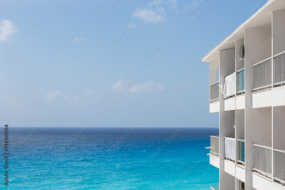 Fototapeta premium Luxury hotel with balcony