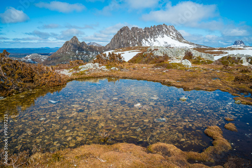 Cradle mountain in the winter season, Tasmania, Australia.