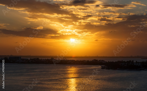 Beautiful tropical sunset © photopixel