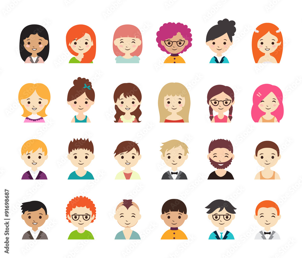 Collection of different avatars Collection of different avatars