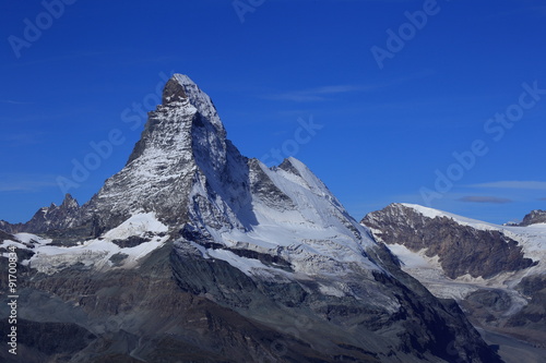 Matterhorn from Rothorn Paradise in Switzerland