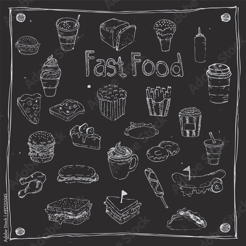 Fast Foods draw 25 Item