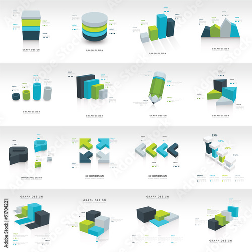 geometry  infographic template vector design
