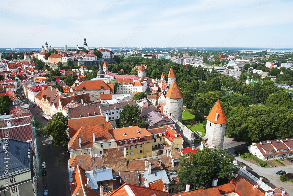 Fototapeta premium Aerial Tallinn