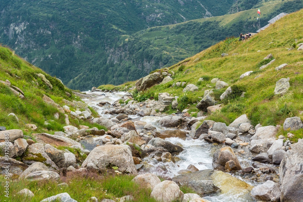Fototapeta premium Mountain creek.