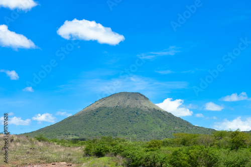 Beautiful volcanic landscapes of San Jacinto near Leon, Nicaragua