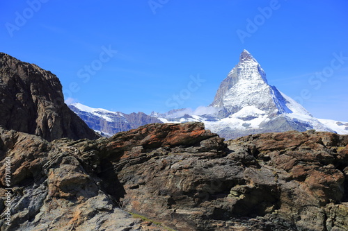 Matterhorn from Rotenboden in Switzerland