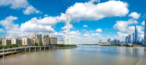 bridge and landmark in a modern city