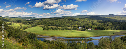 Vermont countryside panorama. photo
