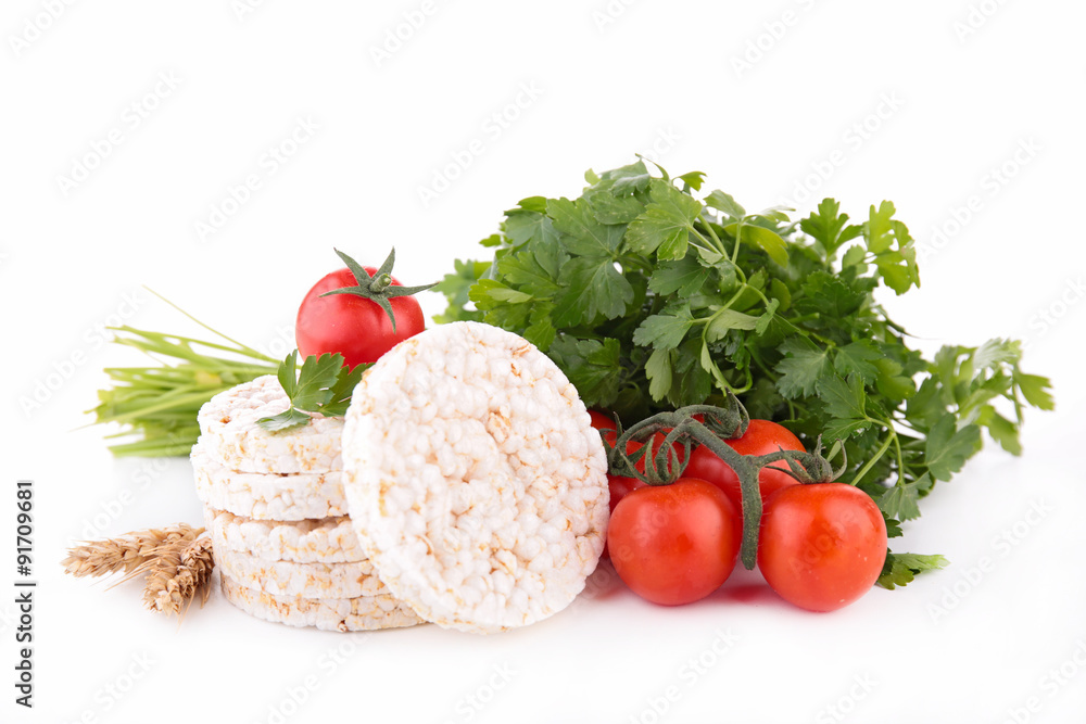 rice crakcer, healthy and diet food concept rice crakcer, healthy and diet food concept
