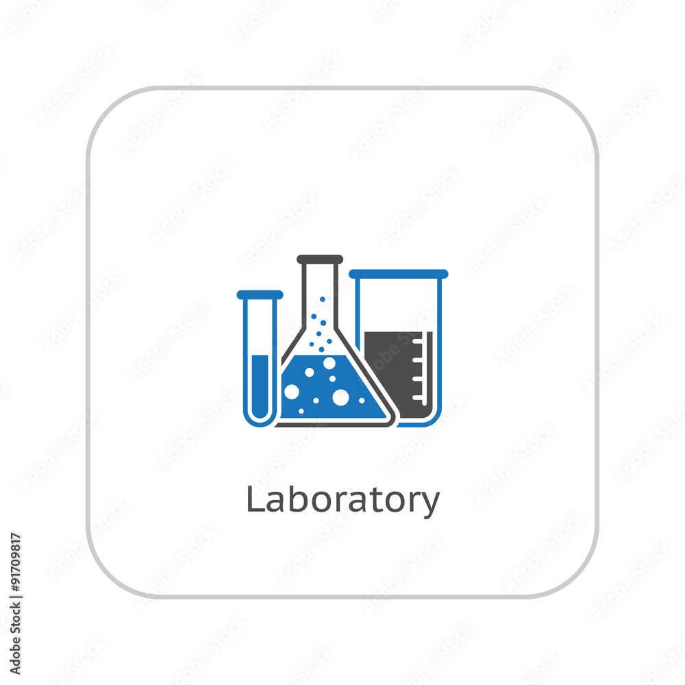 Laboratory and Medical Services Icon. Flat Design. Laboratory and Medical Services Icon. Flat Design.