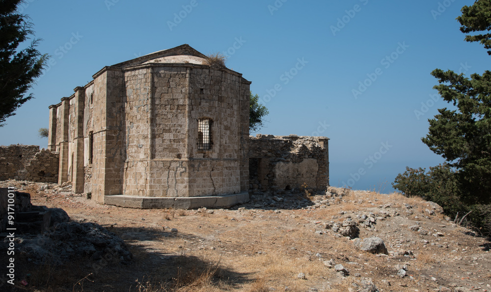 Ruins of an abandoned Orthodox Christian church