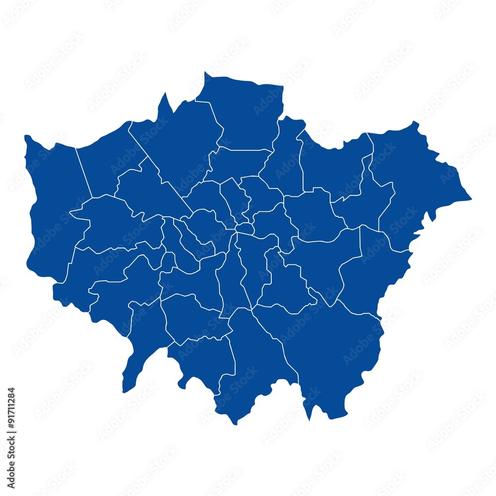 Fototapeta premium Mapa Londynu
