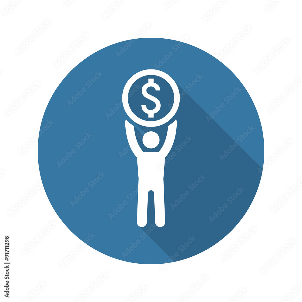 Achievement Icon. Business Concept. Flat Design. Achievement Icon. Business Concept. Flat Design.