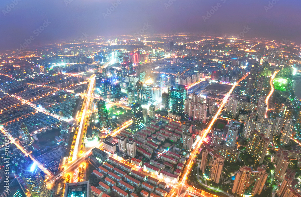 Obraz premium shanghai lujiazui financial center aside the huangpu river.