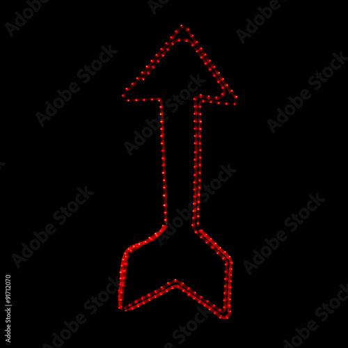 Canvas Print Las Vegas lights arrow