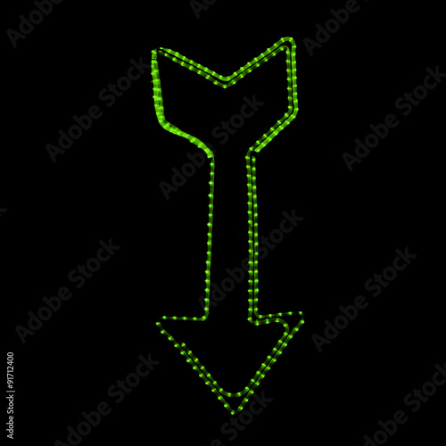 Canvas Print Las Vegas lights arrow