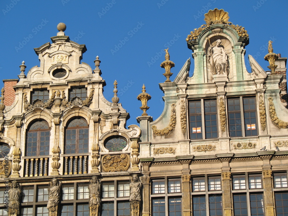 Bruxelles, façades de la Grand Place