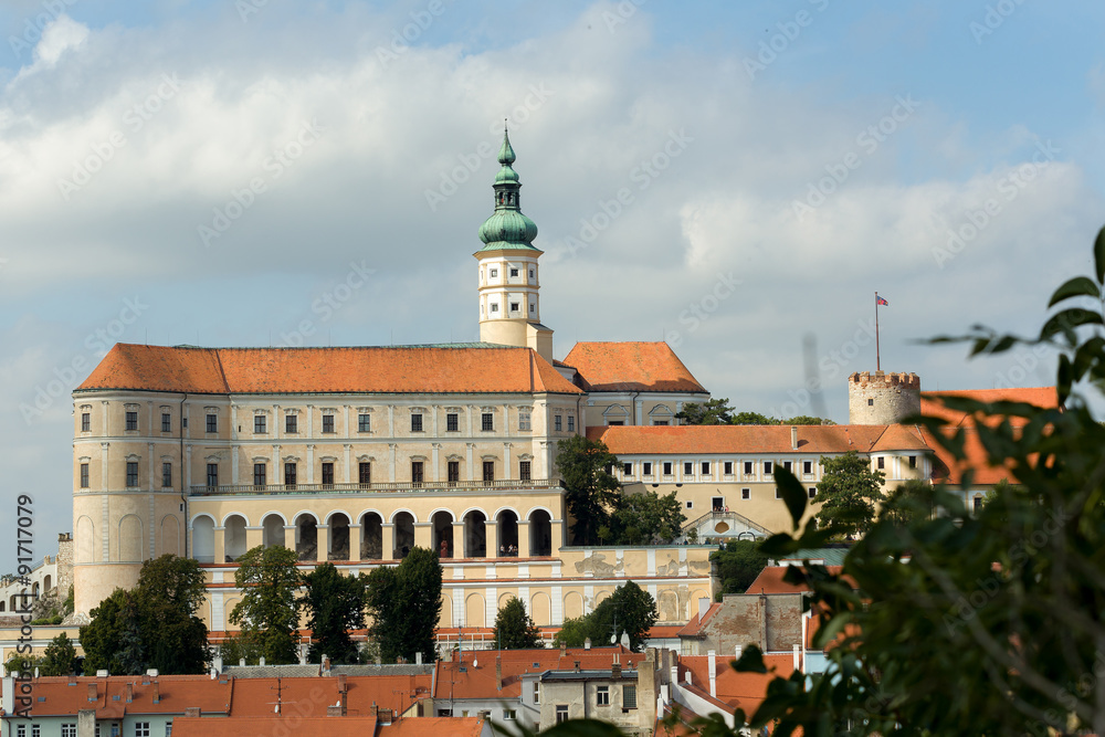 church in city Mikulov in the Czech Republic