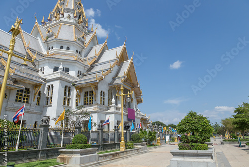 A beautiful church of Thai temple in Thailand. photo