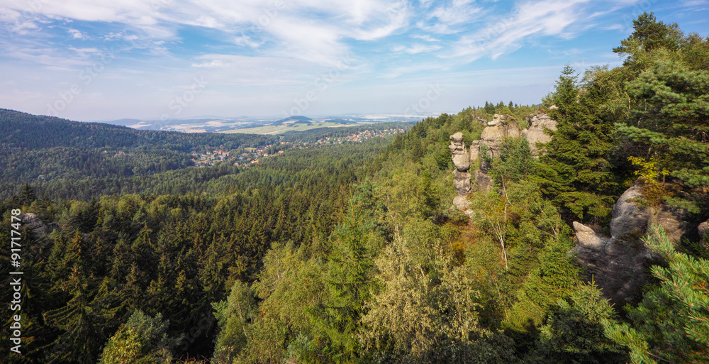 Obraz premium Jonsdorf, Muehlsteinbrueche