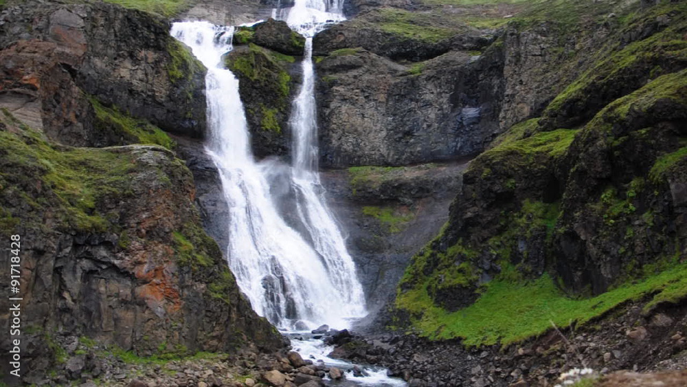 Wasserfall bei Hofteigur, Island Wasserfall bei Hofteigur, Island
