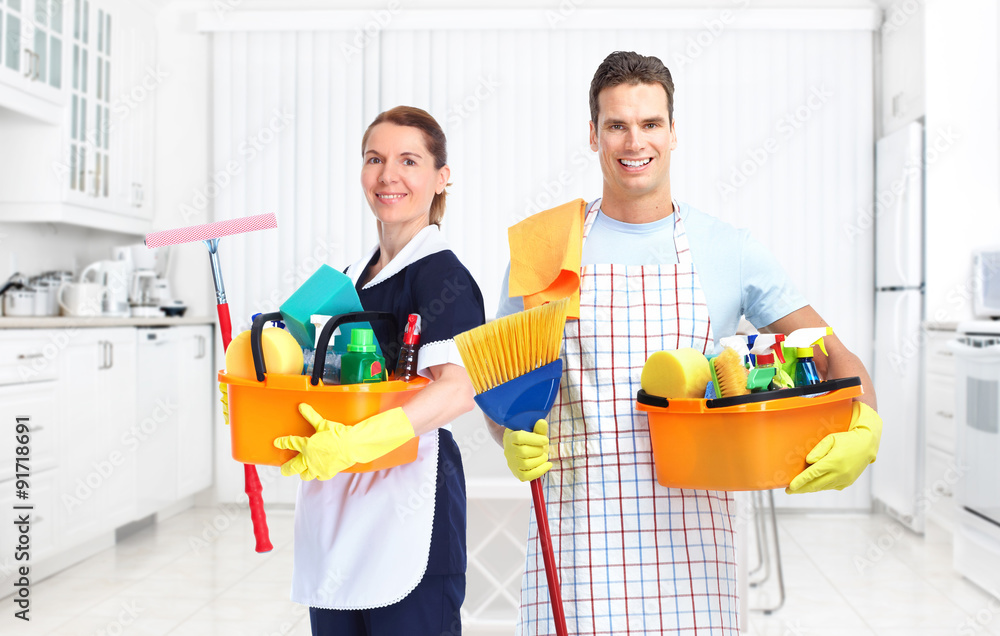 Housekeeping service team. Housekeeping service team.