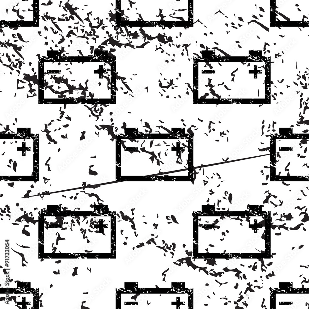 Obraz premium Accumulator pattern, grunge, monochrome