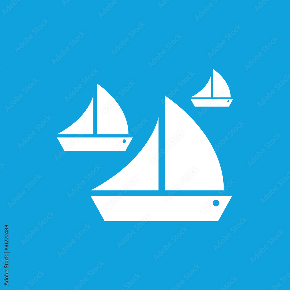Sailing icon, simple Sailing icon, simple