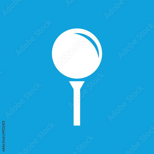 Golf ball icon, simple
