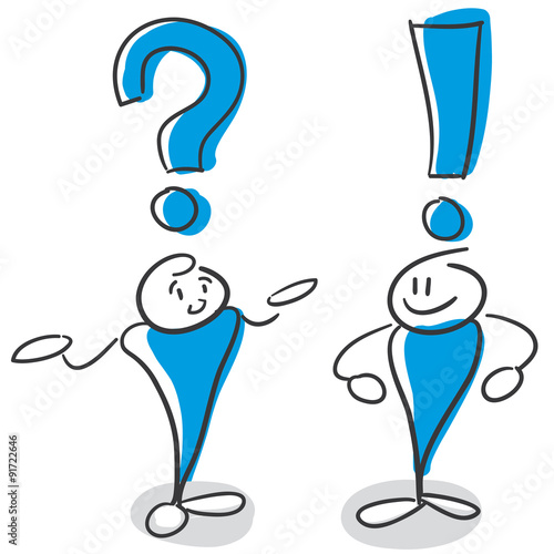 Stick Figure Series Blue