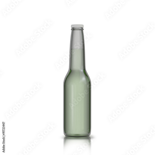 Bottle of beer  isolated on white background