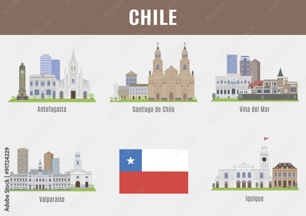 Cities in Chile.