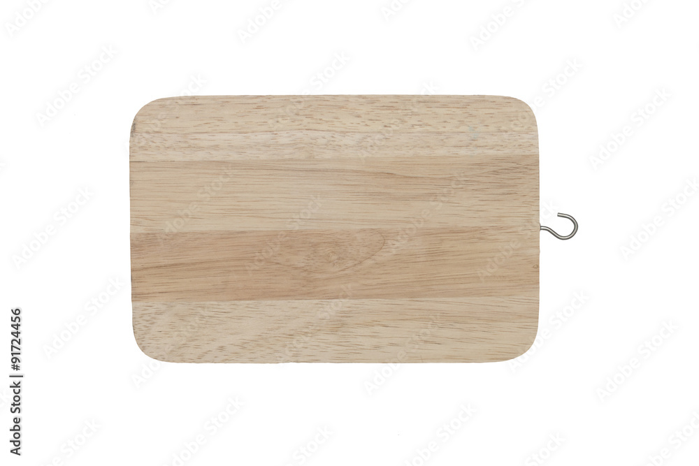 Wooden cutting board isolated on white background Wooden cutting board isolated on white background