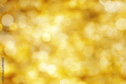 Defocused gold lights
