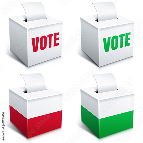 Ballot box icons